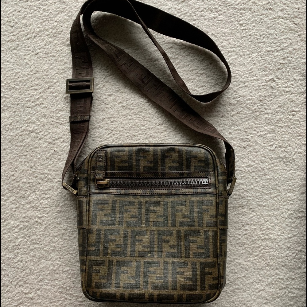 Authentic Fendi Crossbody Bag Zucca Monogram